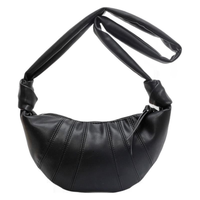 2026 New Autumn Textured Croissant Bag - Trendy Crossbody Bag for Women, Easy Horn Design Dumpling Bag