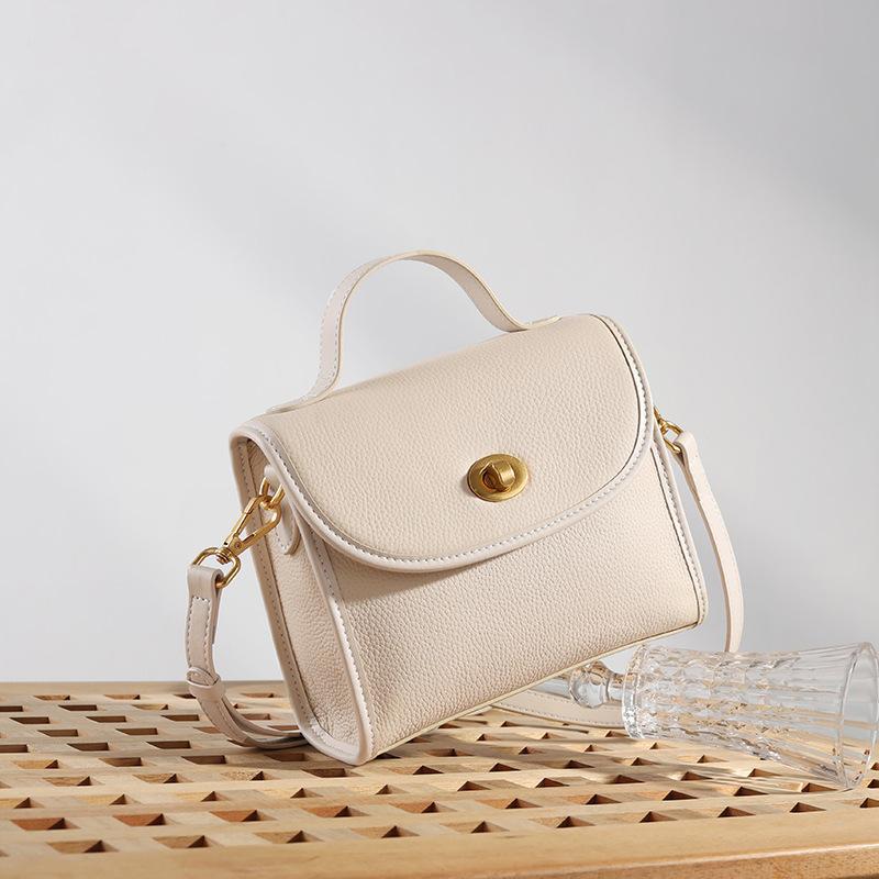 1pc Contemporary Genuine Leather Handbag Featuring a Easy Design And a Polyester- for Women, Suitable for Everyday Use, Can Be Hand Washed Or Dry Cleaned