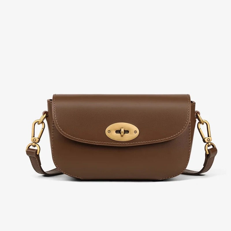 A New Small Square Crossbody Bag for Women Made of Authentic White Leather, Featuring a Light Luxury Design That Is Trendy And Suitable for Everyday Commuting