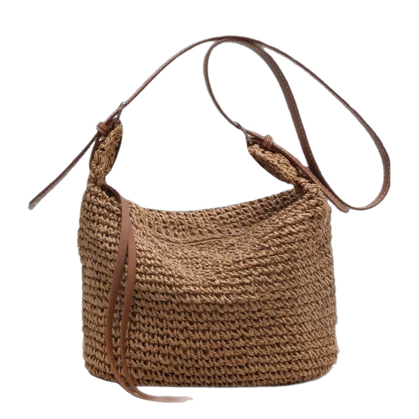 Women's Handmade Woven Crossbody Bag Suitable for Everyday & Special Occasions - Minimalist Light Luxury Shoulder Purse with Strap, Chain Strap, Multicolor Options (\u002F\u002FGrey\u002FTan),, Hand Washable for -outfit Style
