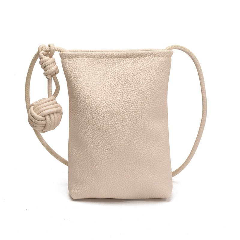 2025-Border New Soft Small Bag Women Phone Bag Autumn Versatile Casual Crossbody Bag Small Square Bag