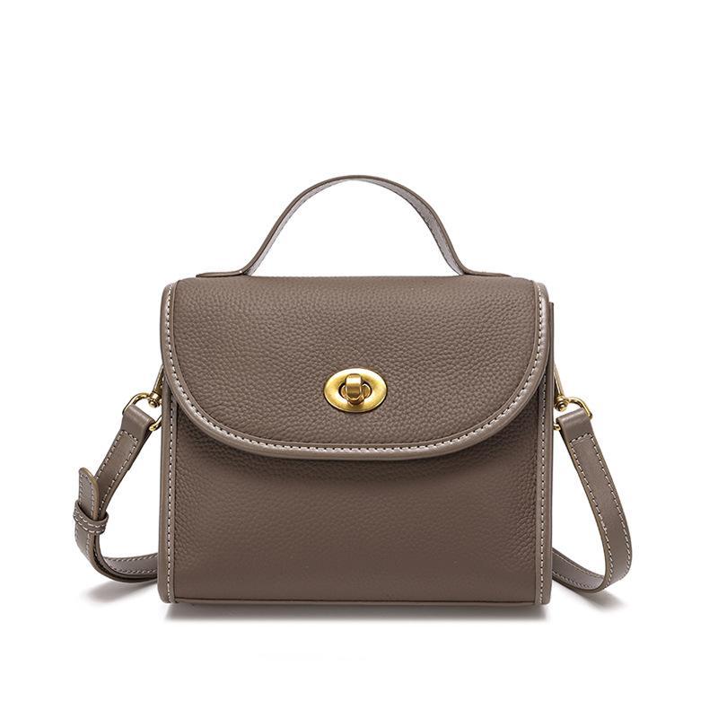 1pc Contemporary Genuine Leather Handbag Featuring a Easy Design And a Polyester- for Women, Suitable for Everyday Use, Can Be Hand Washed Or Dry Cleaned