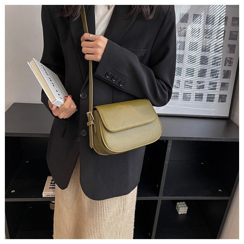 2026 Trending Spring Women'S Matte Square Bag | Vintage Style Crossbody & Shoulder Purse, Chic Versatile Bag, Available in, Green, Nylon &, Buckle Closure