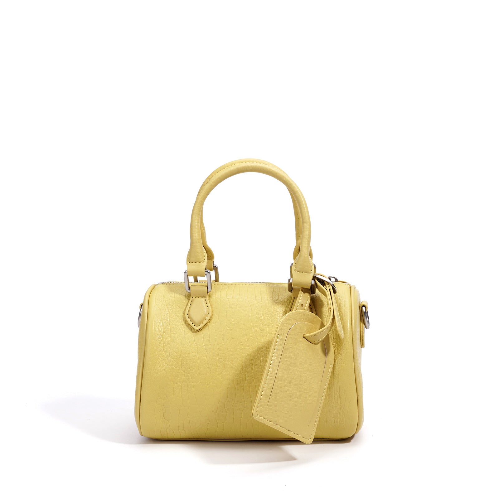 New Top Layer Cowhide Boston Pillow Bag, Women's Handbag, High-end Minimalist Texture Genuine Leather, Niche Design Versatile Commuting Bag, Fashionable Daily Essential