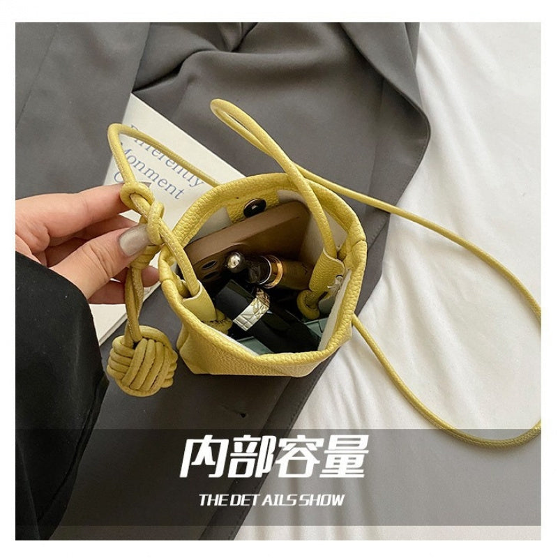 2025-Border New Soft Small Bag Women Phone Bag Autumn Versatile Casual Crossbody Bag Small Square Bag