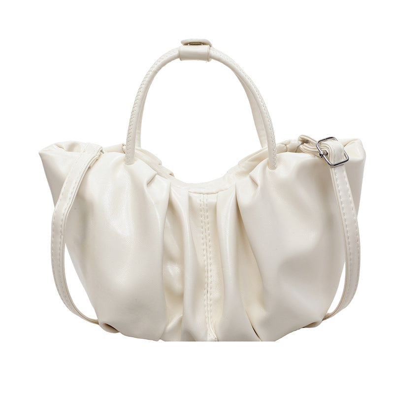 Manufacturer Wholesale Pleated Cloud Bag for Women 2025 New Vintage Texture Casual Handbag and Crossbody Bag
