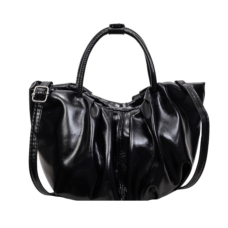 Manufacturer Wholesale Pleated Cloud Bag for Women 2025 New Vintage Texture Casual Handbag and Crossbody Bag