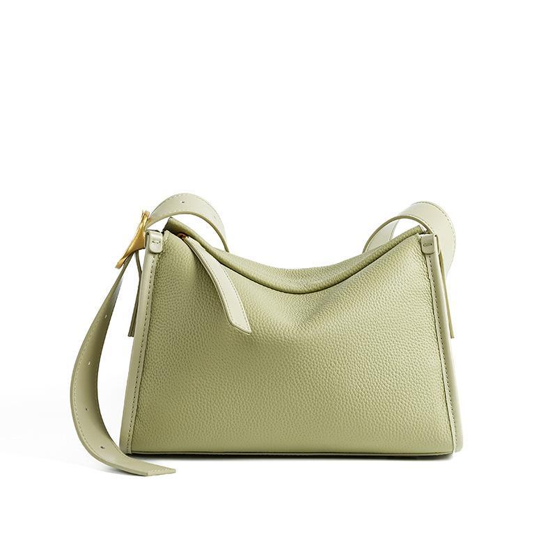 1pc Women' Genuine Leather Crossbody Bag with Zipper Closure & - Liner - Solid Color Shoulder Purse Suitable for Daily Commute, Casual Use,,, Travel - Available in \u002F\u002FCocoa\u002F\u002FTan\u002F