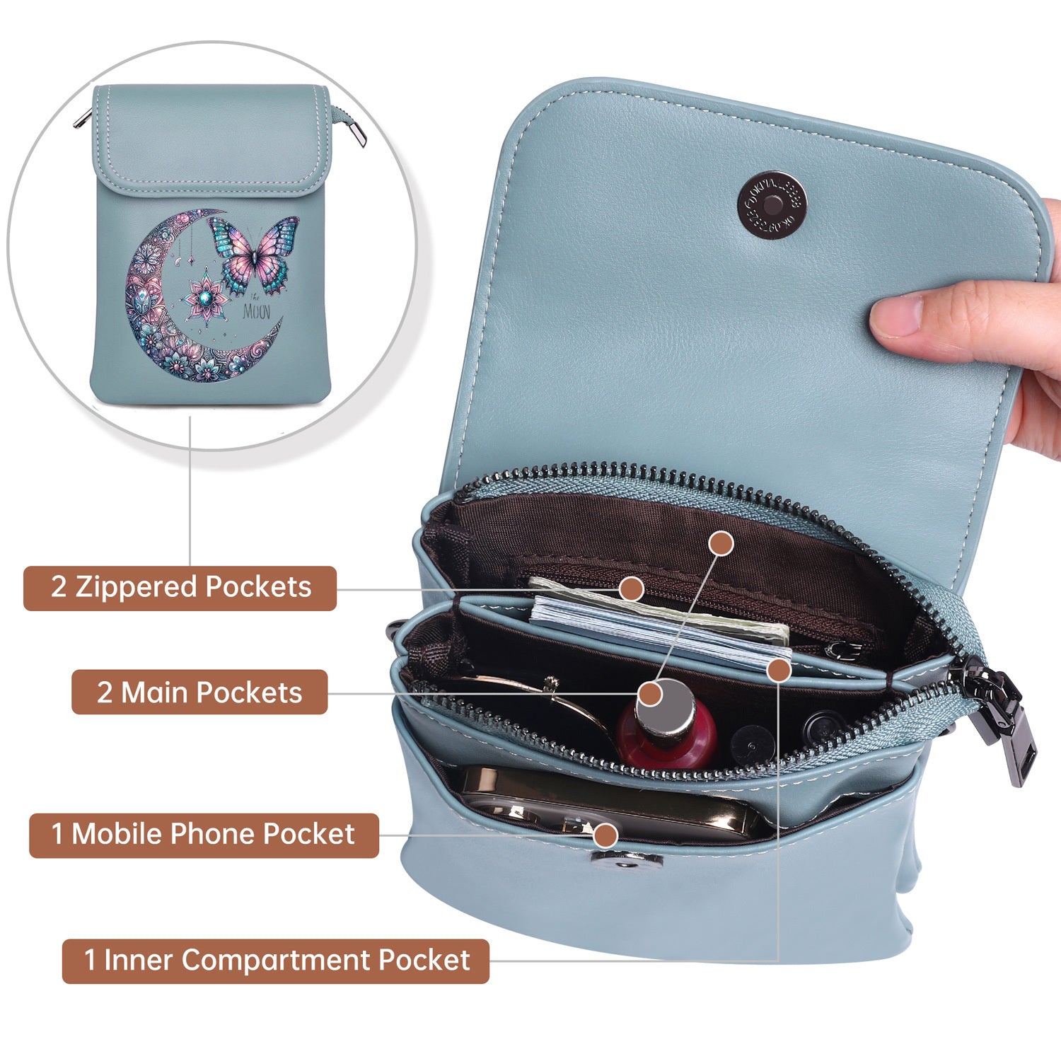 Women'S Crossbody Bag Featuring an Adjustable Strap, Perfect for Gifts in The Popular Season, with Ample Storage Space